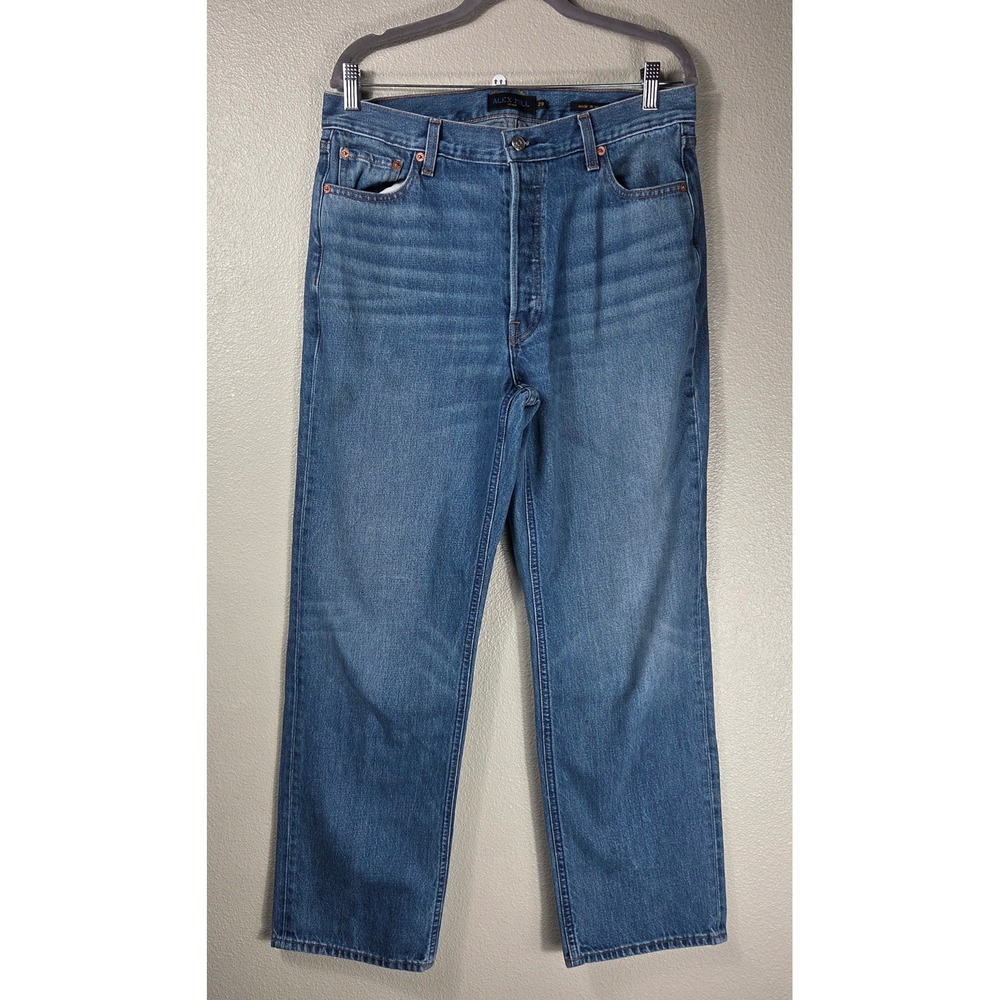 Alex Mill Bev Relaxed Straight Jeans Women's 29 USA Made Dark Indigo